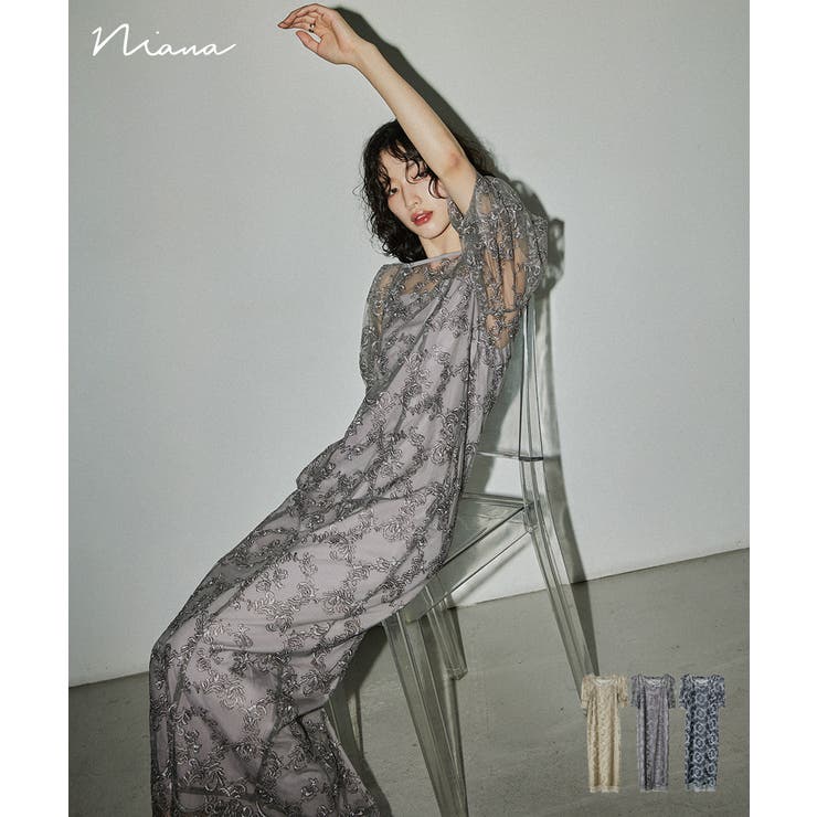 niana ニアナ オリジナルペイズリーパターンドレス[品番：FT000009656