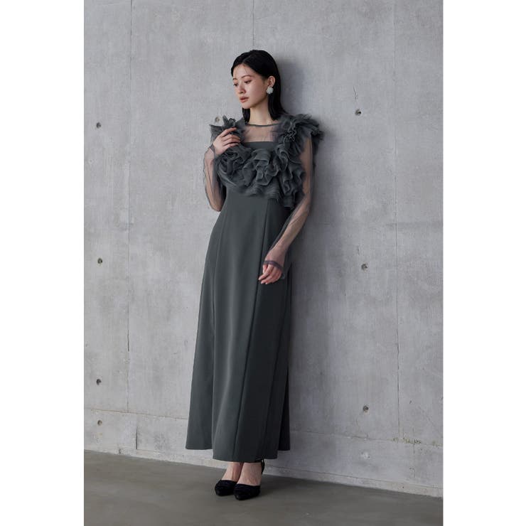 niana ニアナ ボリュームフリルレイヤードレス[品番：FT000010844