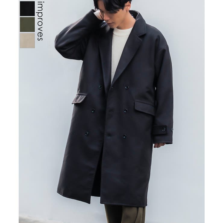 チェスターコート メンズ メルトン[品番：IP000005794]｜improves