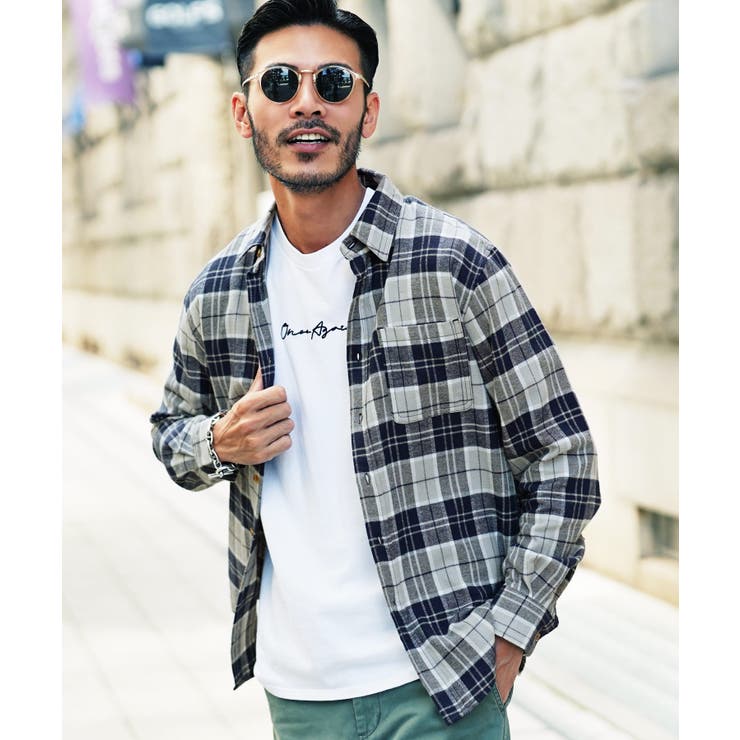チェックシャツ メンズ ネルシャツ[品番：JG000012791]｜JIGGYS SHOP