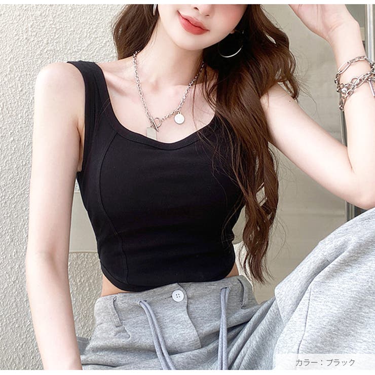 タンクトップ トップス ショート丈[品番：JCSW0001740]｜JOCOSA