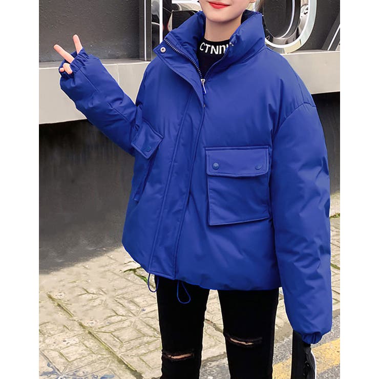 SHOPLIST限定】スタンドネック中綿カラージャケット 2サイズ アウター