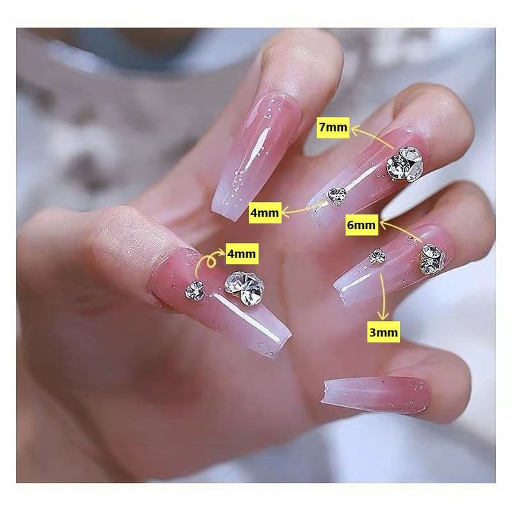 ネイルパーツ ラインストーン 10個セット[品番：FQ000212226]｜PlusNao