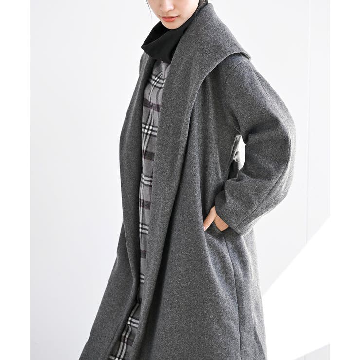 ショールカラーロングコート[品番：RPSW0002230]｜rps（アールピーエス