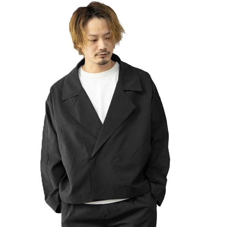 テーラードジャケット ダブルブレスト ショート丈[品番：XV000016914