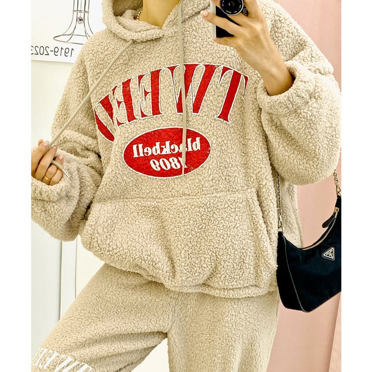 もこもこ スウェットパーカー フード付き[品番：KH000015159]｜VIVID