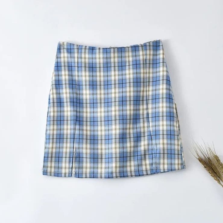 チェック柄ミニスカート 韓国 ストリート Y2K タイトスカート ミニ丈