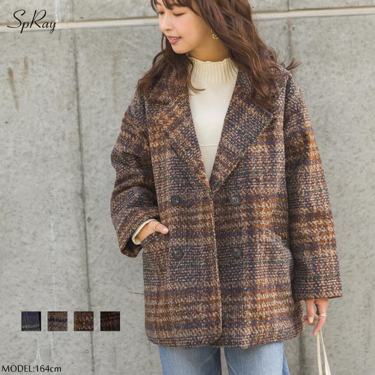 裏キルトエコウ-ルチェックジャケット[品番：SPRW0008360]｜SpRay