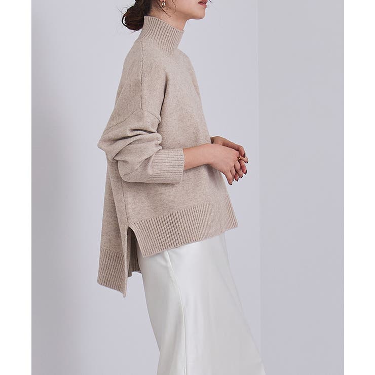 スフレタッチハイネックオーバーサイズニット【UR'S ユアーズ】[品番