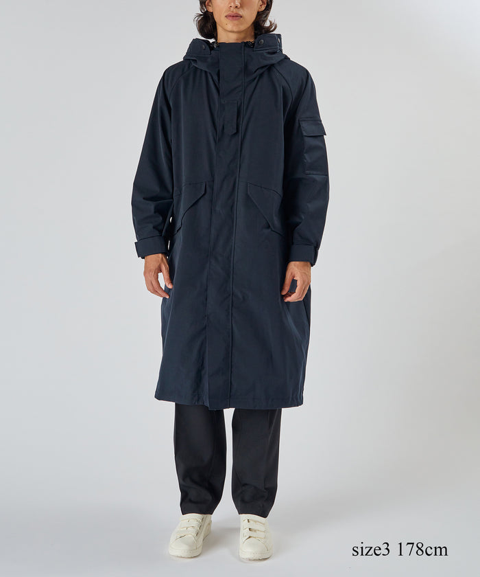 HYKE BIOTOP TASLAN TWILL SHELL COAT EX 【公式通販】