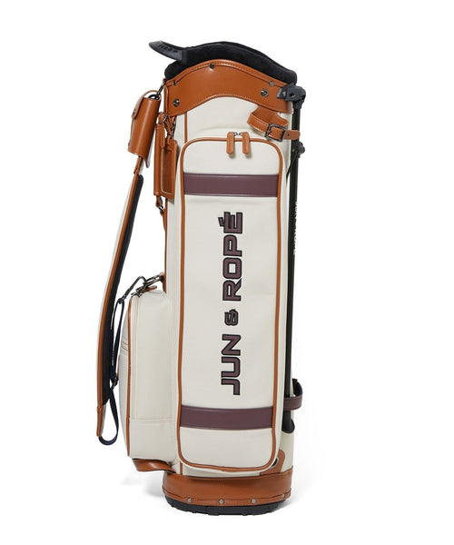 JUN&ROPÉ(ジュン アンド ロペ) / 合皮コンビ使いカレッジロゴキャディ