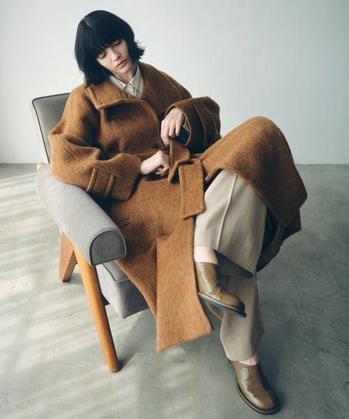 ADAM ET ROPÉ FEMME(アダム エ ロペ ファム) / スタンドカラーマキシ