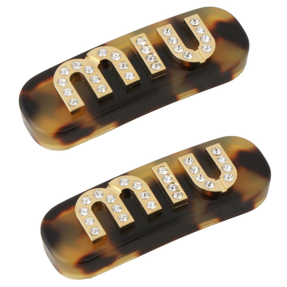 miumiu 鼈甲 ヘアクリップ べっこう