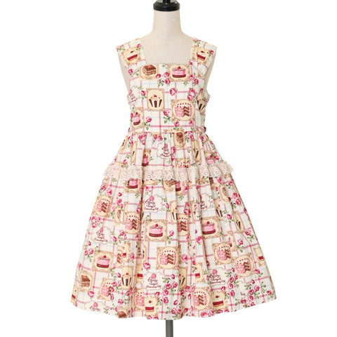 シャーリーテンプル プードルアップリケジャンパースカート ワンピース