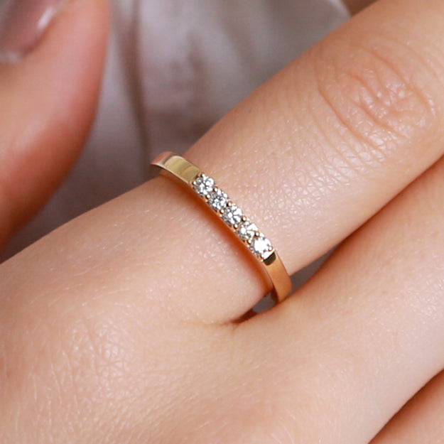 K18/Pt「ポレール アリソン」リング｜【オレフィーチェ】Orefice