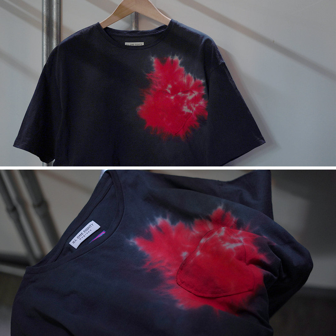 ILL ONE EIGHTY（イルワンエイティー） タイダイハート ポケット