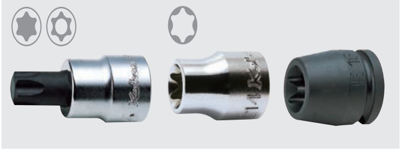 3/8 Sq. Dr. NUT GRIP® TORX® E18 Socket - Length 32mm - Ko-ken USA