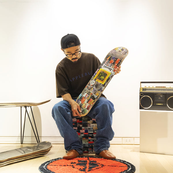 歴代のAPPLEBUMスケートデッキ」