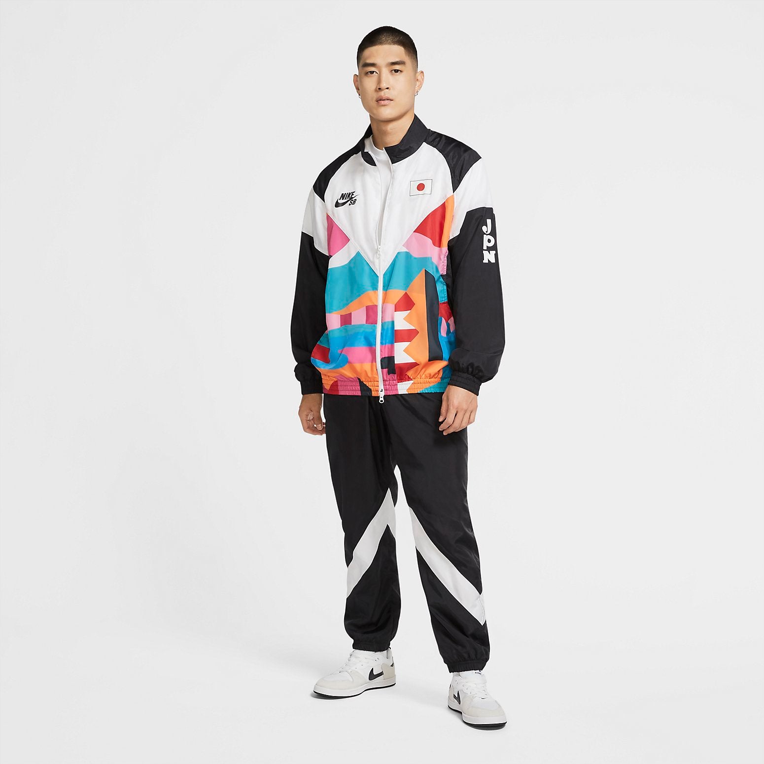 Nike SB x Parra Japan Federation Kit Skate Tracksuit 'Black White