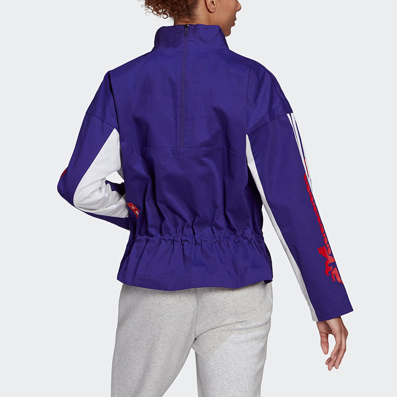 WMNS) adidas CNY New Year Half Zip Sports Jacket 'College Purple
