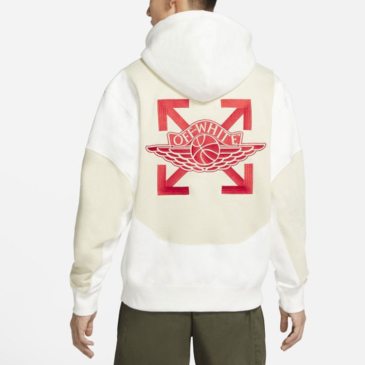 Air Jordan x Off-White Embroidered logo Hoodie Asia Sizin 'White
