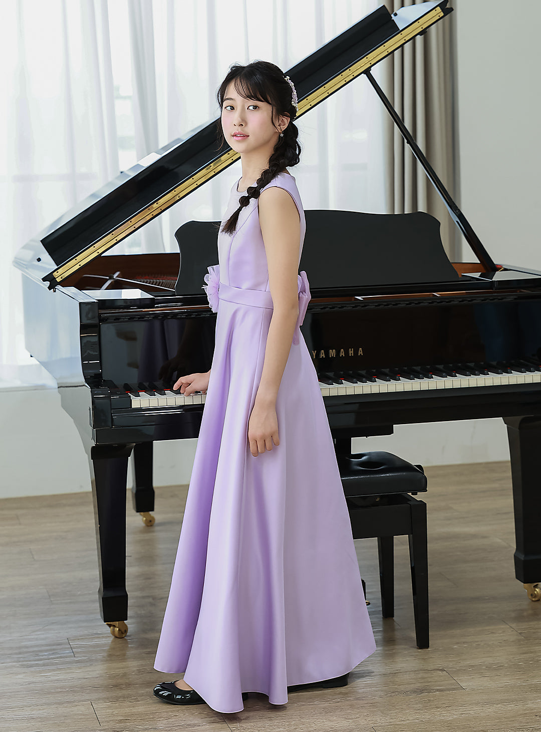 あいこ ドレスコ バイオレットケミカルレースロングドレス 140 あいこ