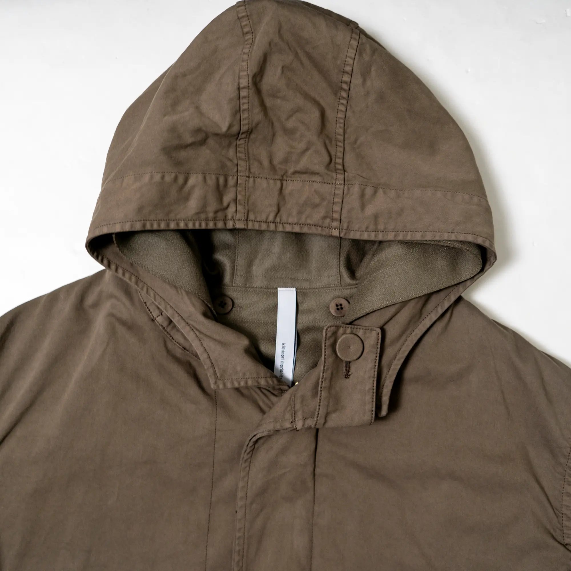 kiminori morishita 25AW hoodie coat Garment dyed hoodie coat with