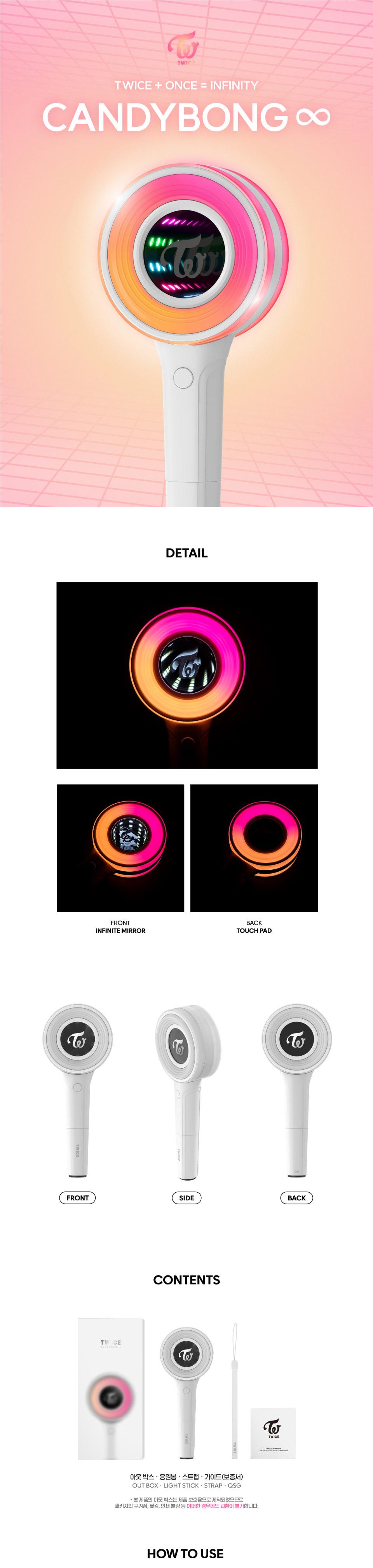 TWICE Official Light Stick CandyBong Infinity ∞ – KPOP ONLINE