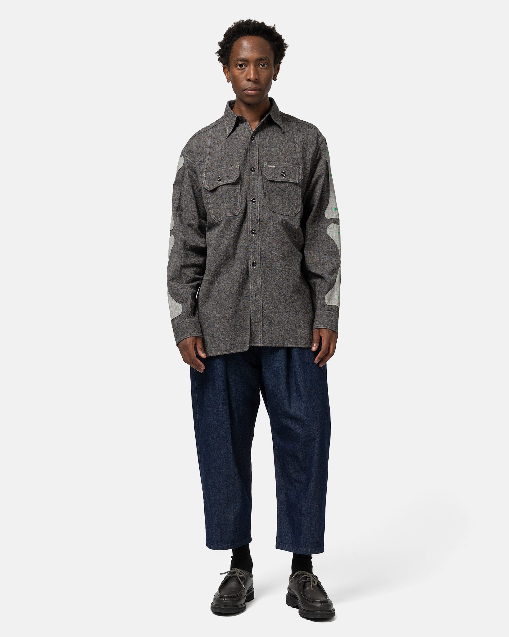 WTAPS OBJ / LS / POLY. Fleece Charcoal | HAVEN