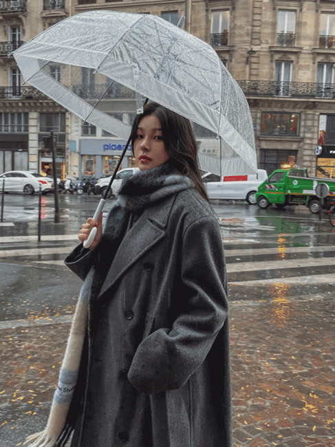 モイ サイドポケットダブルロングコート - ULAN | 60% - アジア