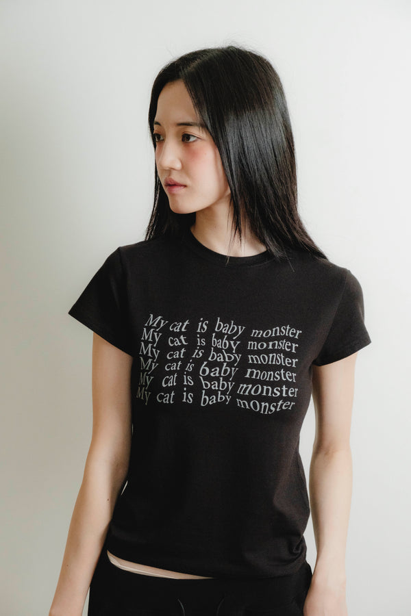 ベイビーモンスターTシャツ/ブラック - SIS A | 60% - アジア