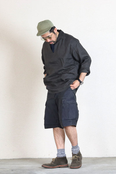 仙台店】夏だからこそ着たいシャツ FRENCH PULLOVER SHIRT - HEMP