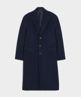 Italian Nylon Trench Coat in Navy