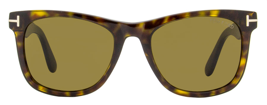 Tom Ford Rectangular Sunglasses TF862 Garrett 56C Havana/Gray