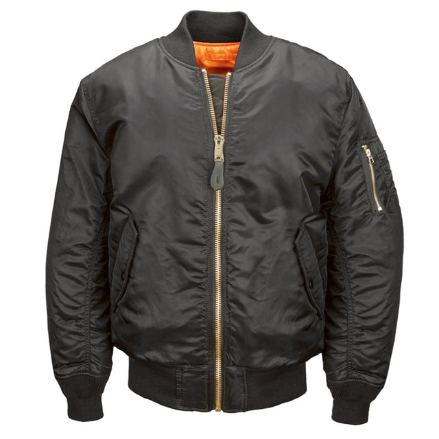 Alpha Industries Men's Replica Blue MA-1 Flight Jacket