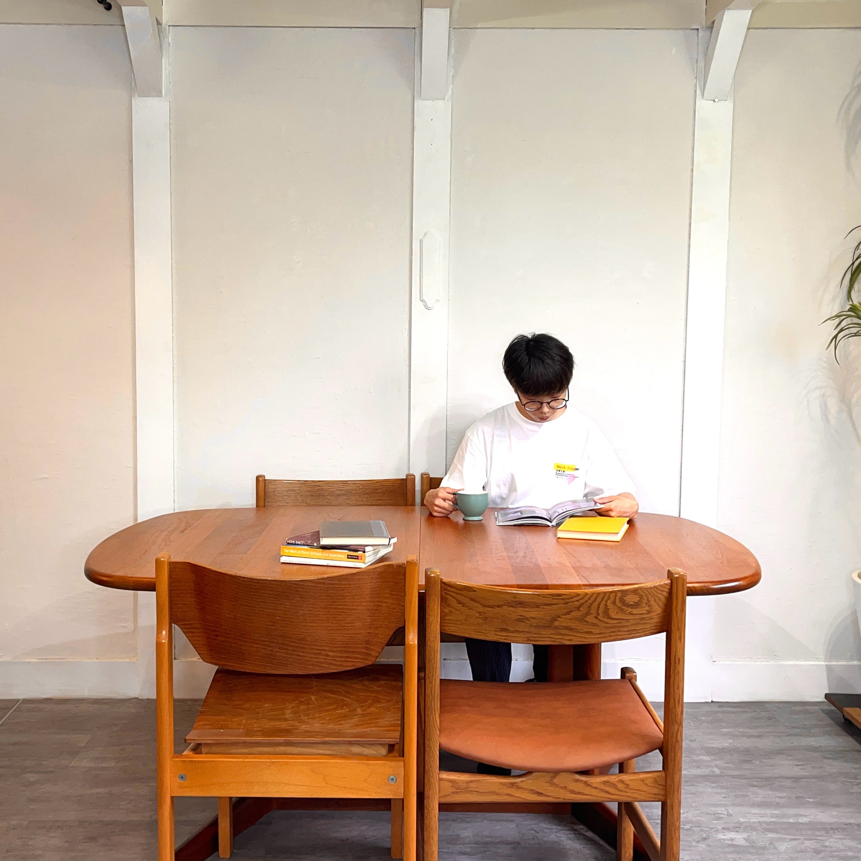 グドメ / Gudme Mobelfabrick 伸長式ダイニングテーブル チーク無垢