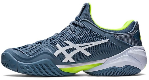 Asics Court FF 3 Men's Tennis Shoe (Steel Blue/White