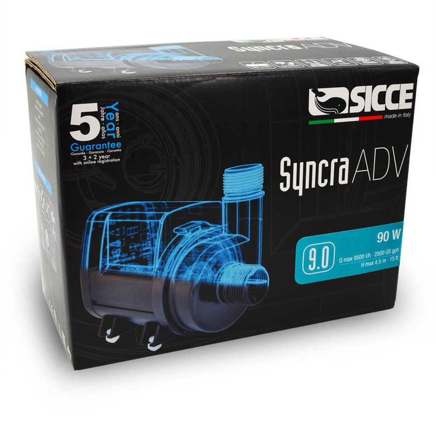 SICCE SYNCRA ADV PUMP 9.0 2500 GPH - The Hidden Reef, Inc