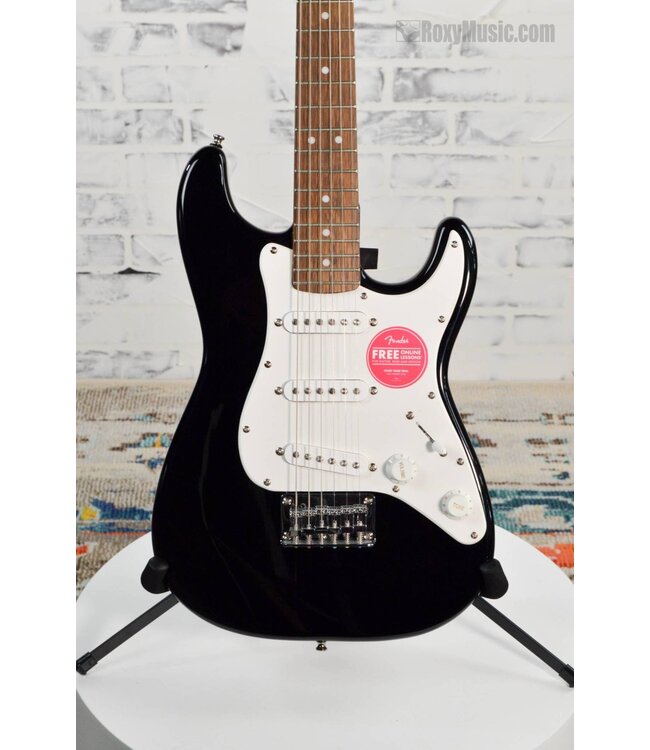 Squier Mini Stratocaster Black Electric Guitar - Roxy Music