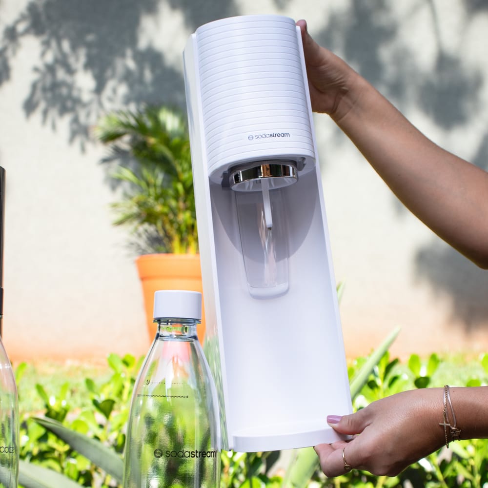 Máquina para Gaseificar Água Terra Branco Sodastream