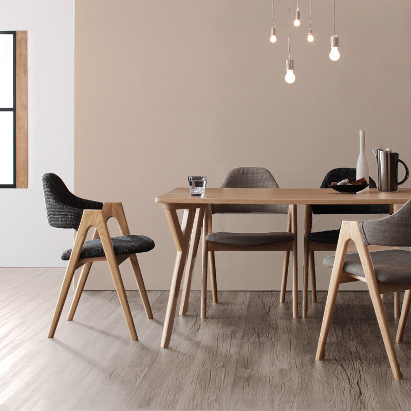 北欧ダイニングチェア 同色2脚セット 天然木 北欧デザイナーズ