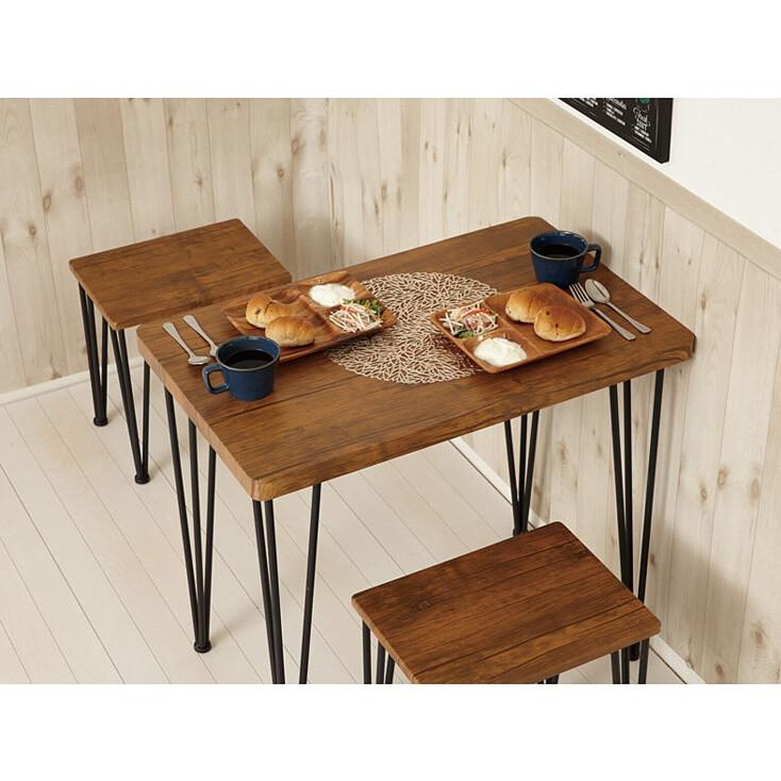 IKEA JOKKMOKK テーブル&チェア4脚イケア アンティークステイン4人用