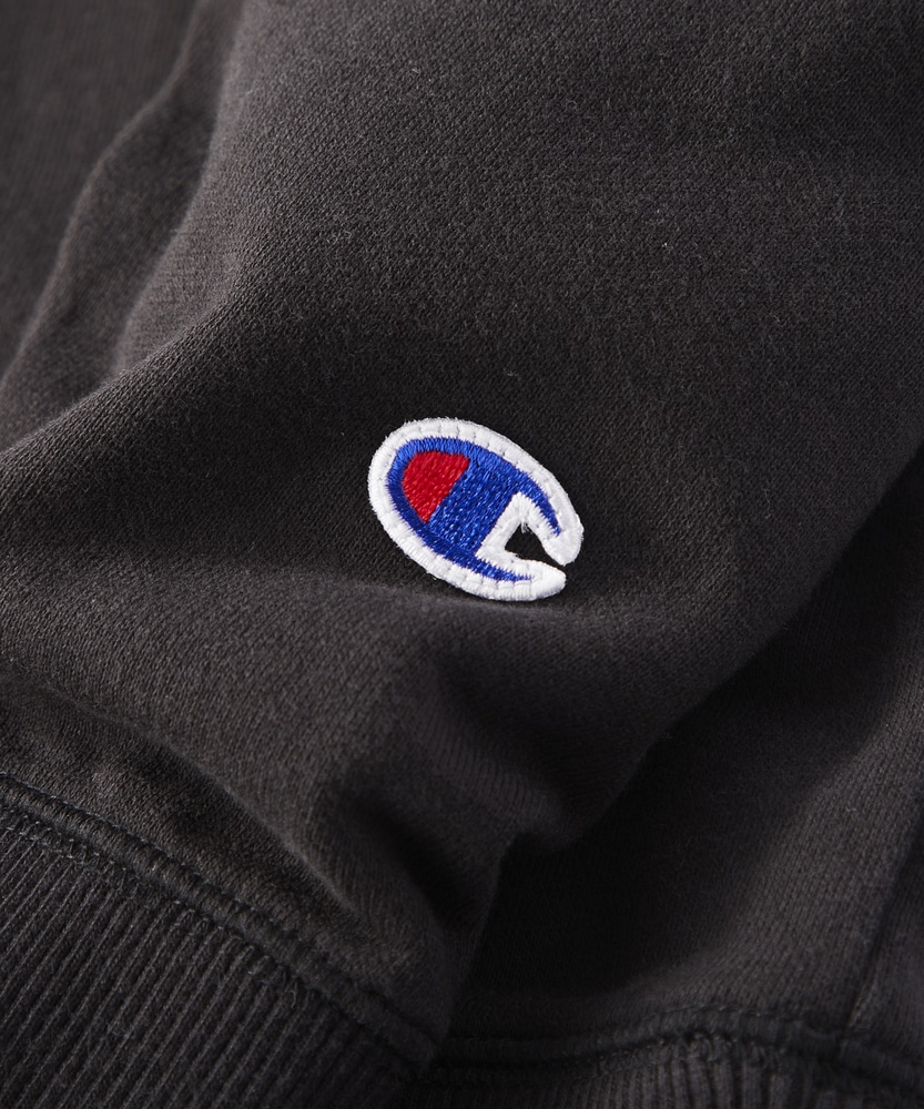 スクリプトロゴ刺繍クルーネックトレーナー(M グレー): トップス