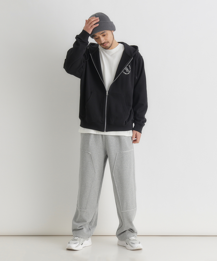 ワンポイントロゴフルジップパーカー(S ホワイト): トップス｜Right-on