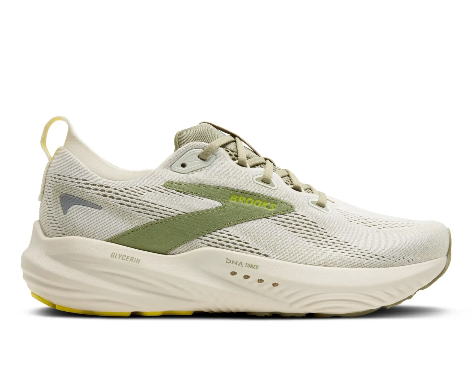 Brooks M Ghost 17 Coconut/Tea/Blazing Yellow