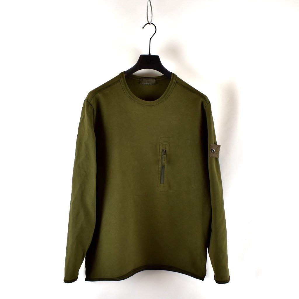 Stone Island green ghost piece crew neck sweat XXL - Archivio85