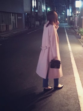 ソフトコンプレストスムース コートを使った人気ファッション