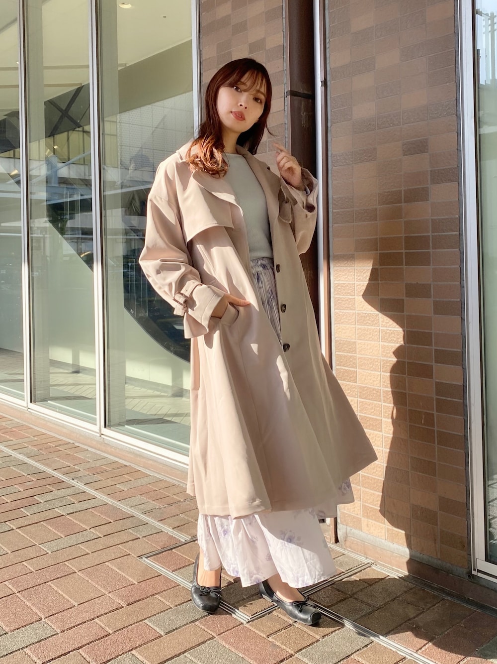 Heve ヘイブハナビラトレンチネイビー