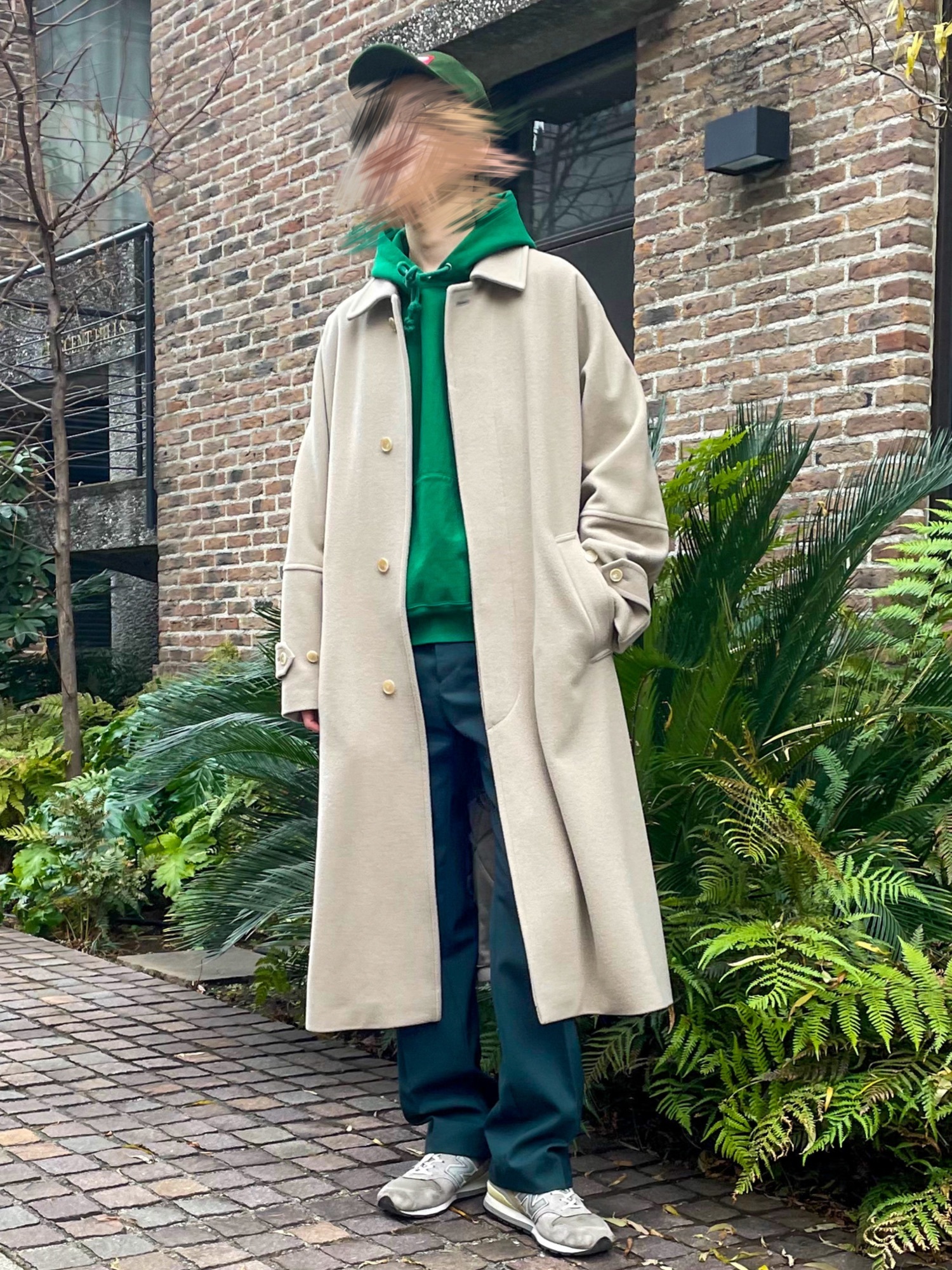 オーラリー 18aw auralee ウールモヘア ステンカラーコート comoli