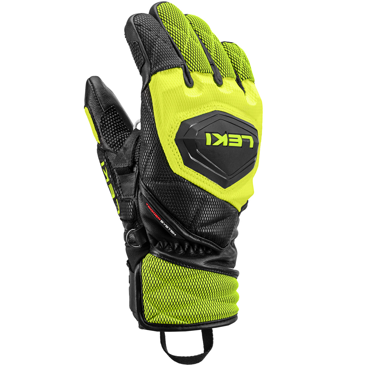 Leki Junior Glove WCR VENOM 3D black/ice lemon | XSPO